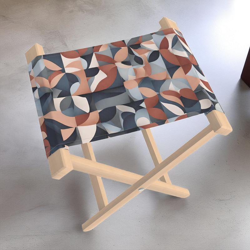 Folding Stool | Milan Abstract | S24537 - Folding Stool | Milan Abstract | S24537 - Sisuverse