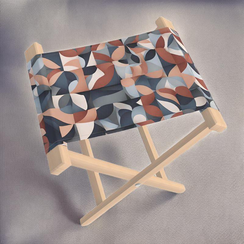 Folding Stool | Milan Abstract | S24537 - Folding Stool | Milan Abstract | S24537 - Sisuverse