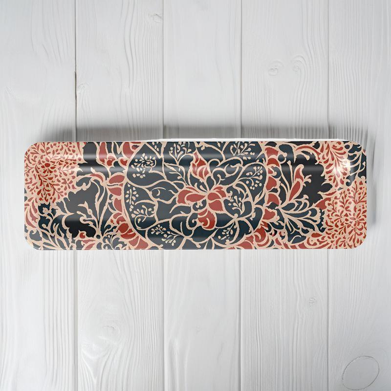 Serving Tray | Indian Block Print Inspired | S24575 - Serving Tray | Indian Block Print Inspired | S24575 - Sisuverse