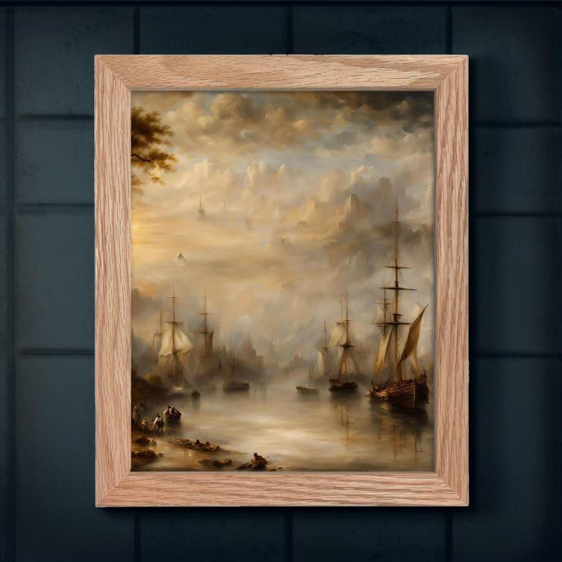 Classic Framed Art Print | Turner Inspired | S2425 - Classic Framed Art Print | Turner Inspired | S2425 - Sisuverse