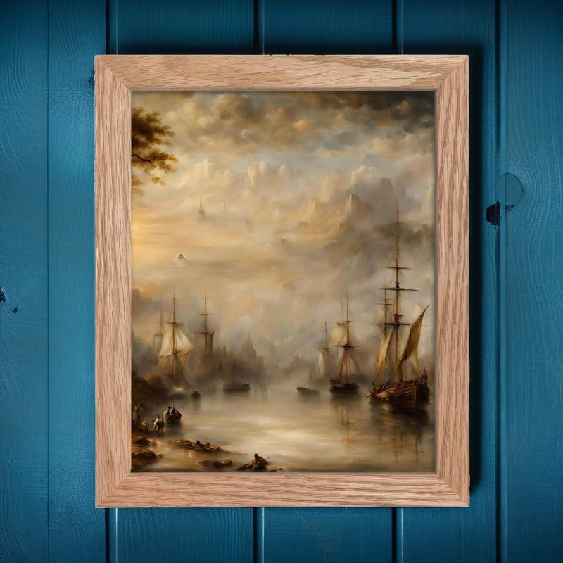 Classic Framed Art Print | Turner Inspired | S2425 - Classic Framed Art Print | Turner Inspired | S2425 - Sisuverse