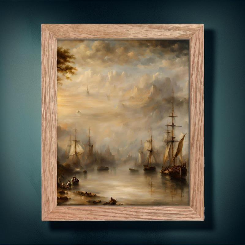 Classic Framed Art Print | Turner Inspired | S2425 - Classic Framed Art Print | Turner Inspired | S2425 - Sisuverse