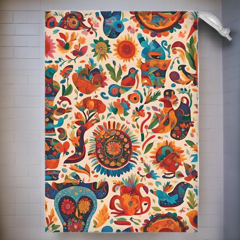 Laundry Sack | Mexican Art Inspired | S24566 - Laundry Sack | Mexican Art Inspired | S24566 - Sisuverse