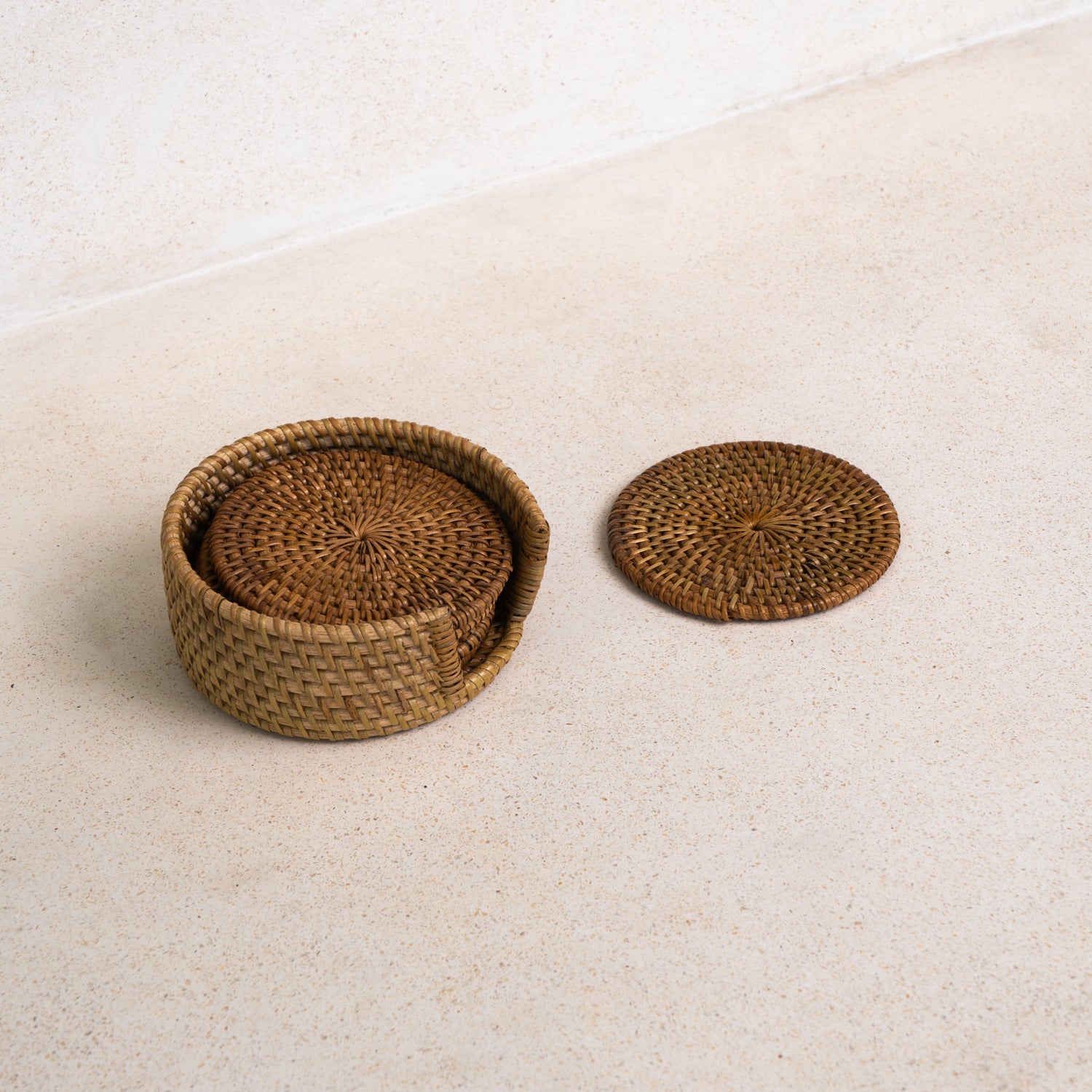 Sipi Rattan Coasters