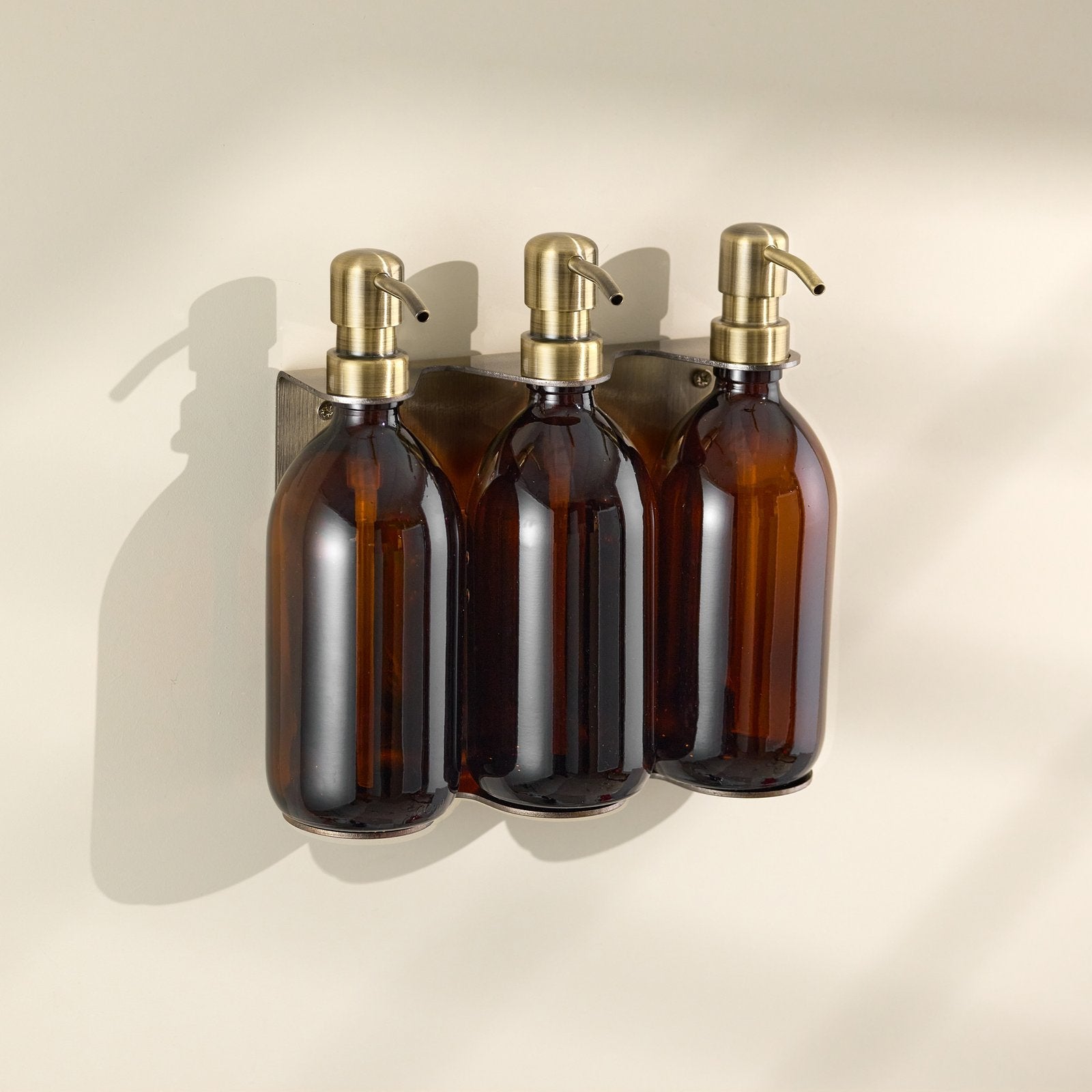 Gold Triple Wall Mounted Soap Dispenser  | S251574