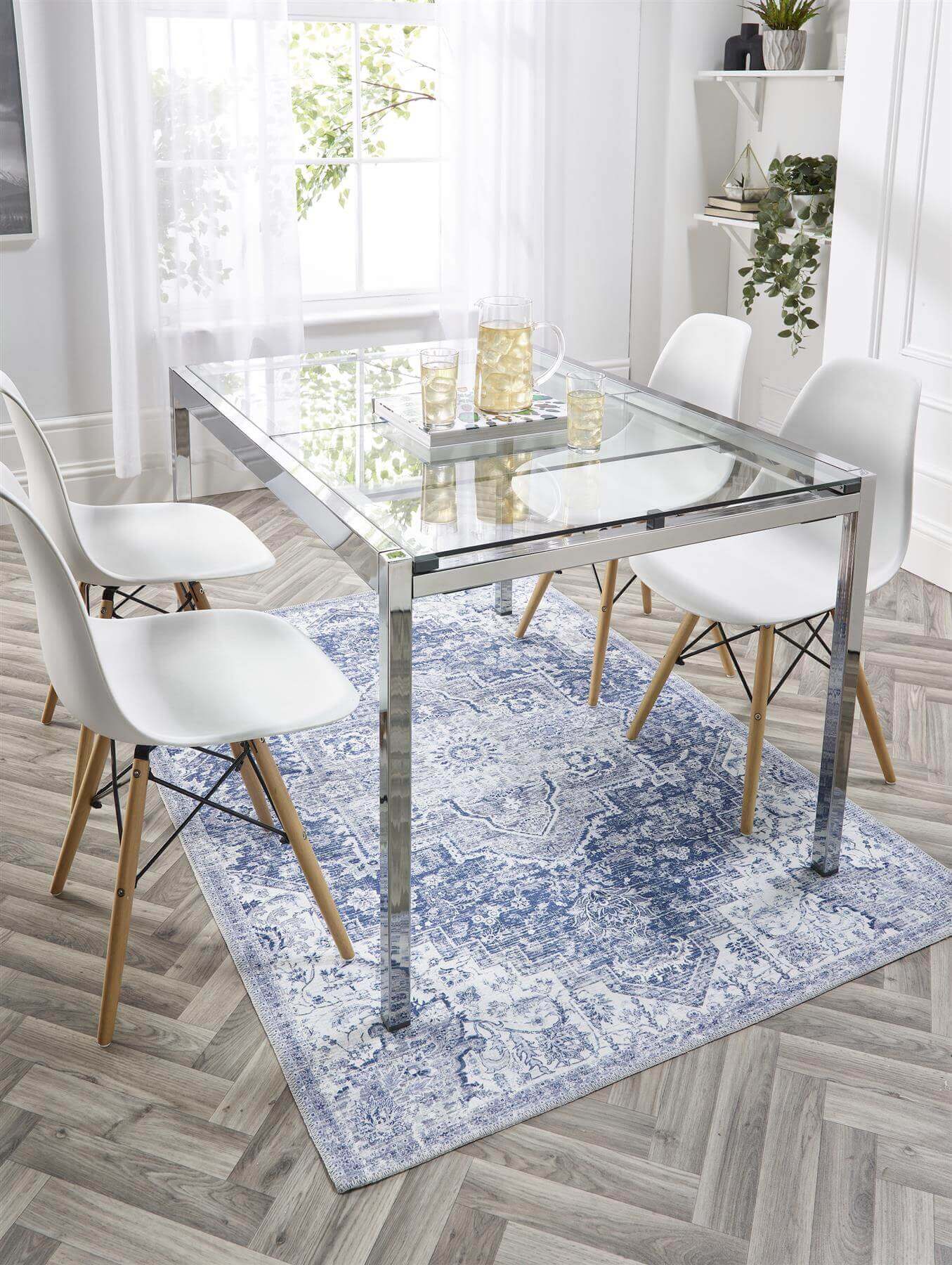 Washable Rug Eterna Blue  | S25396|