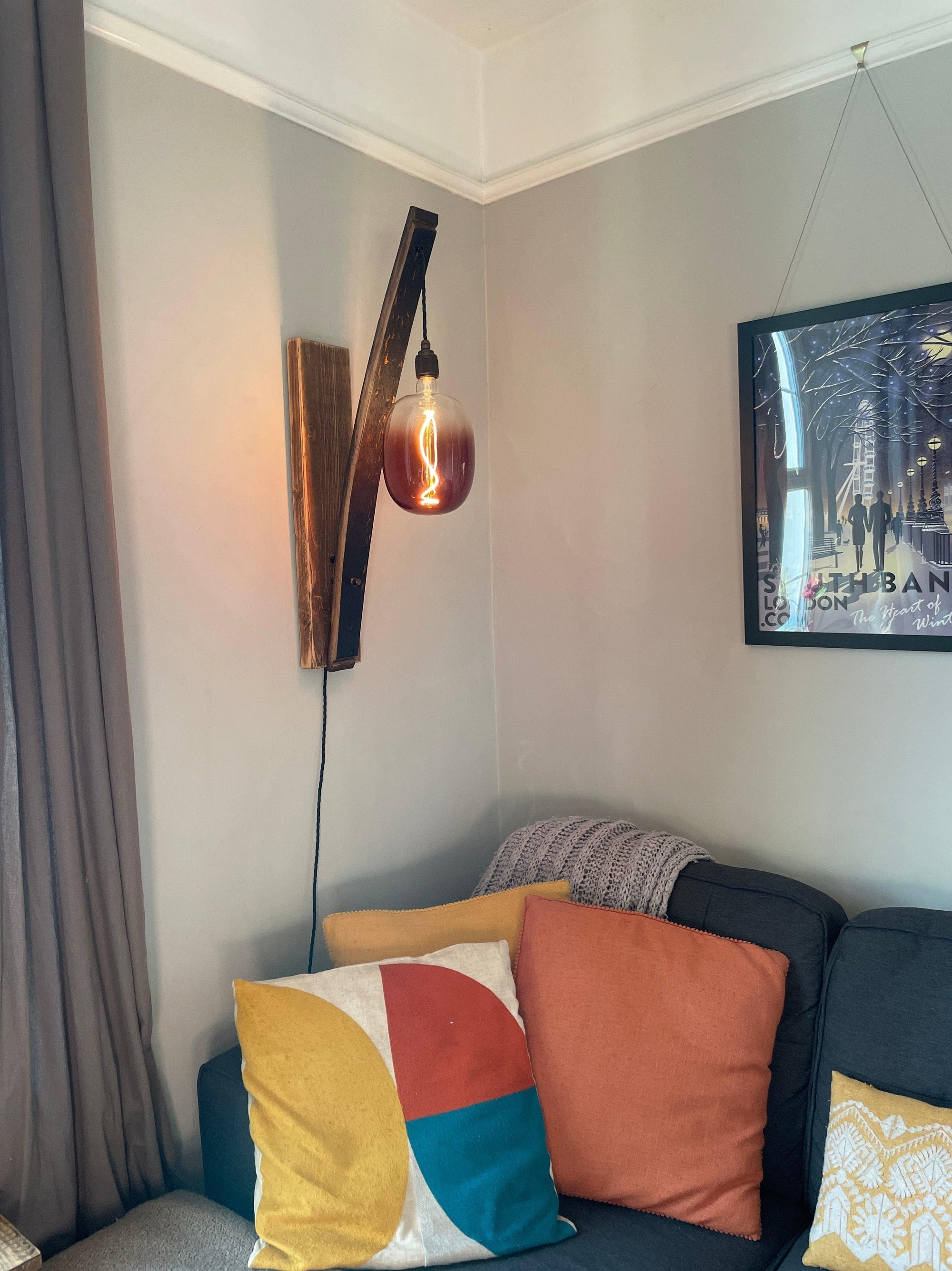 Whiskey Stave Wall Light  | S251493