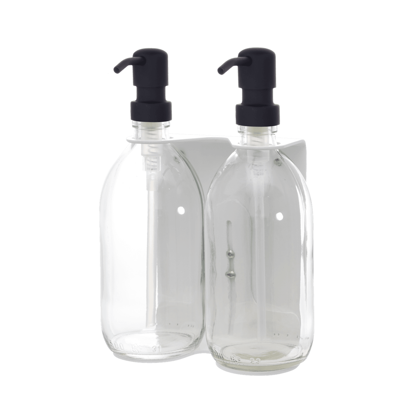 White Double Wall Mounted Soap Dispenser  | S251583