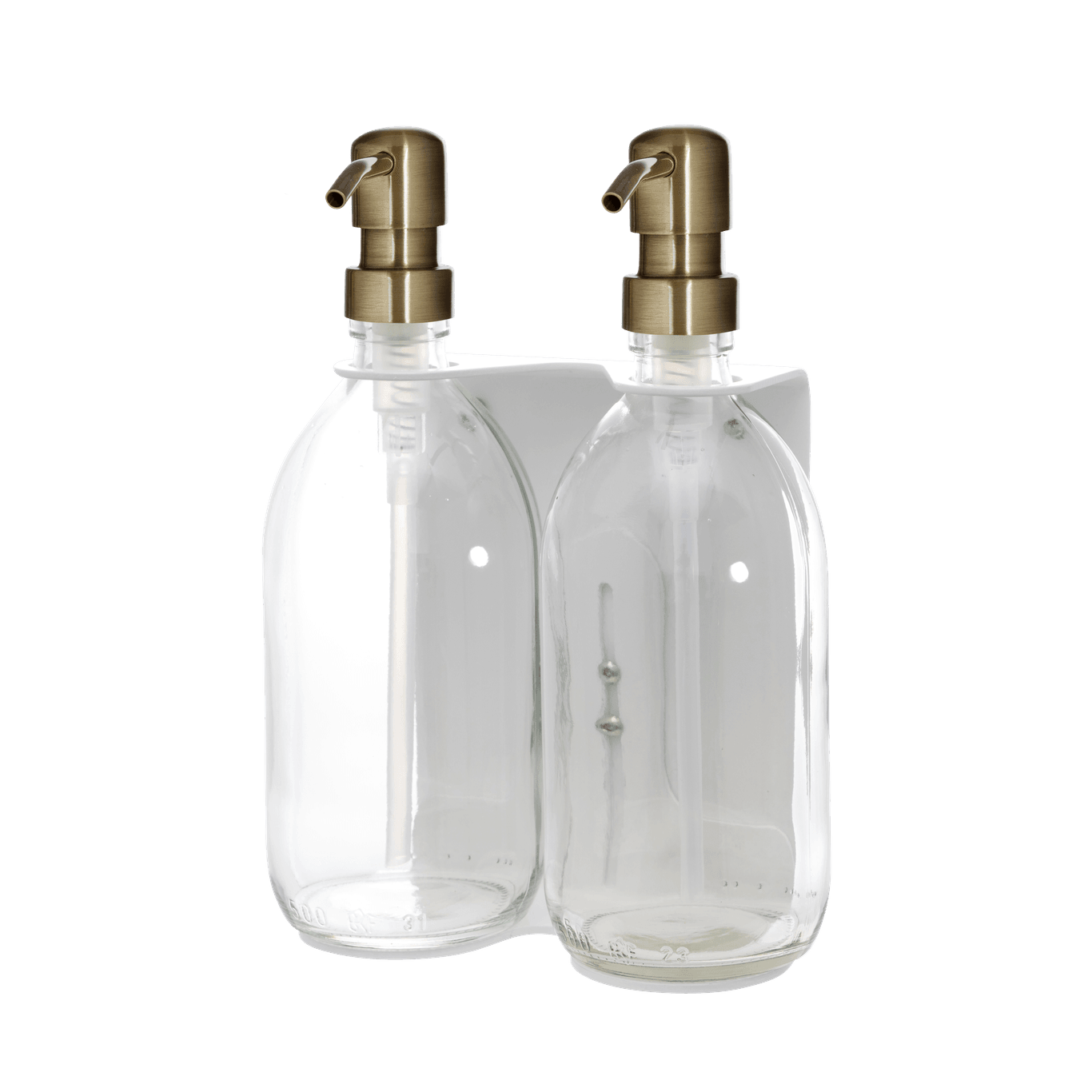 White Double Wall Mounted Soap Dispenser  | S251583