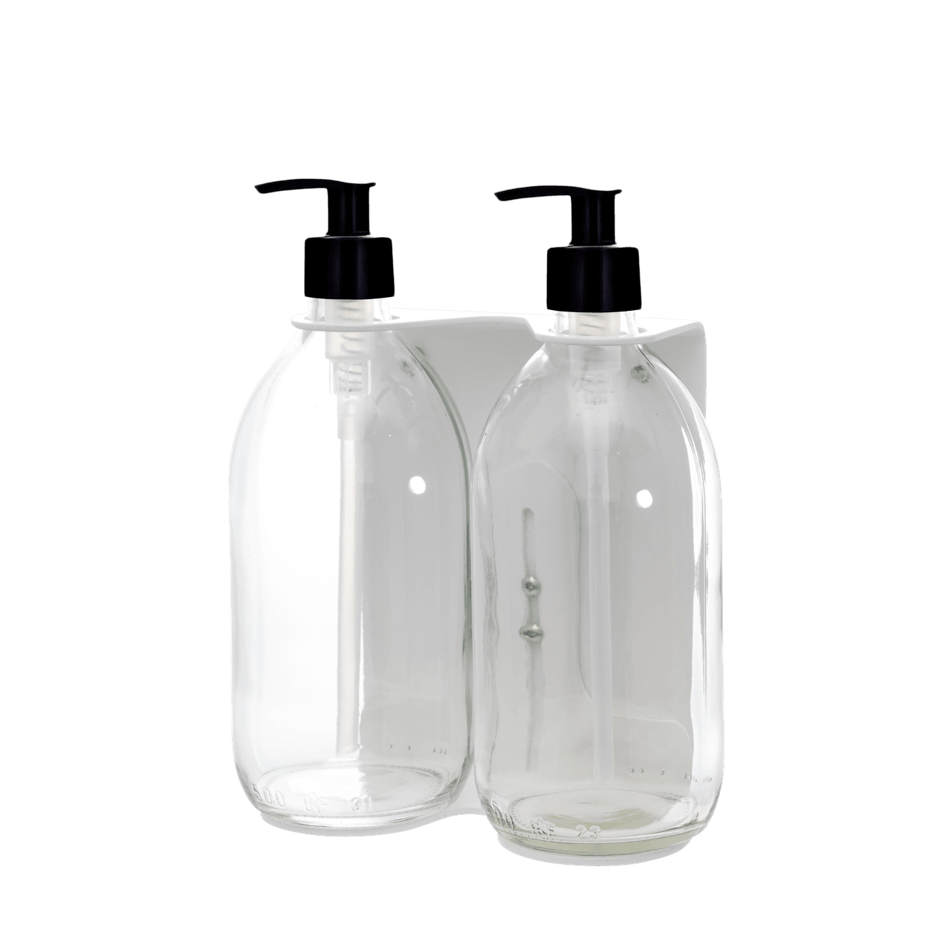White Double Wall Mounted Soap Dispenser  | S251583