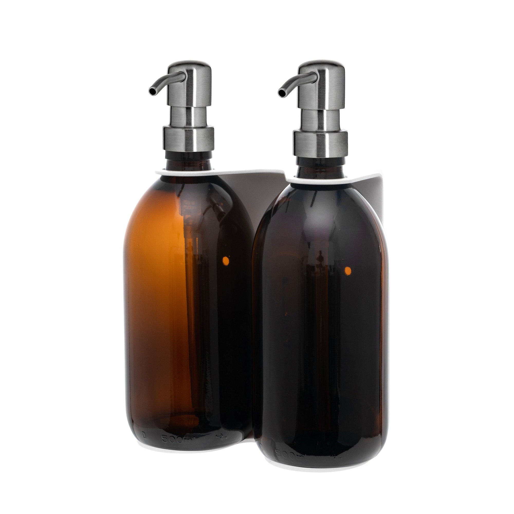 White Double Wall Mounted Soap Dispenser  | S251583