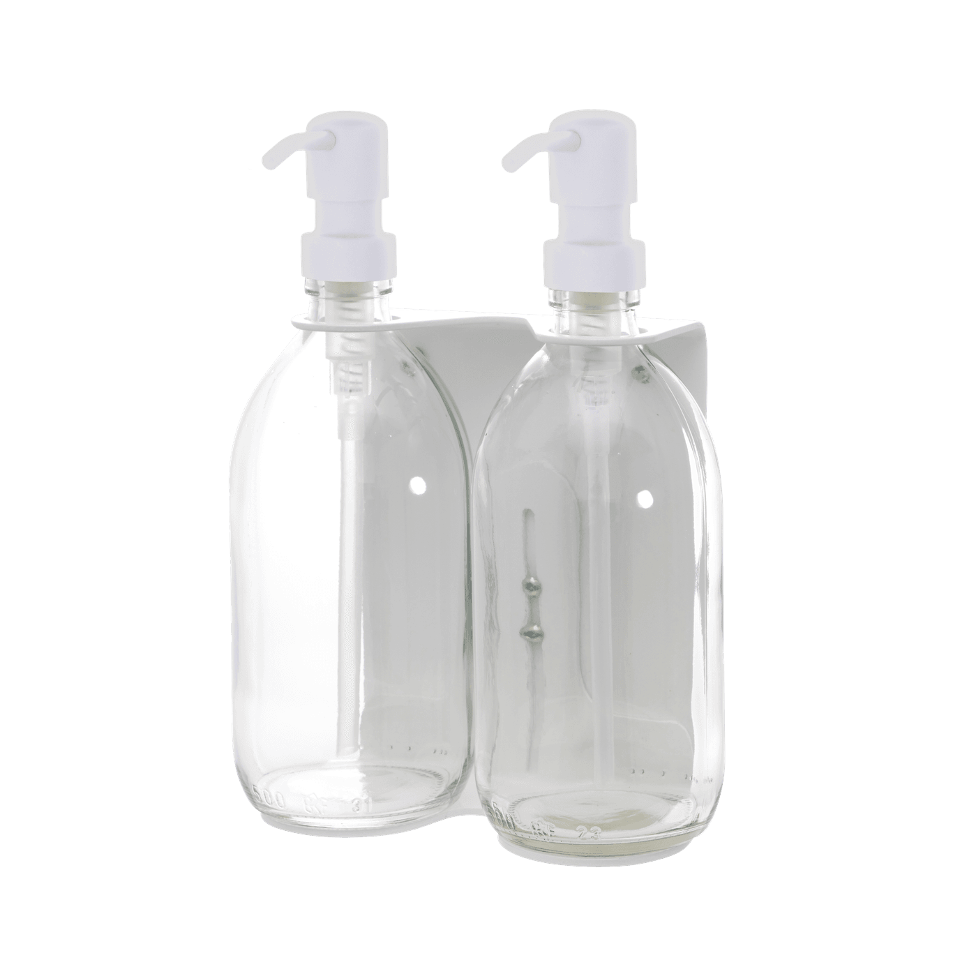 White Double Wall Mounted Soap Dispenser  | S251583