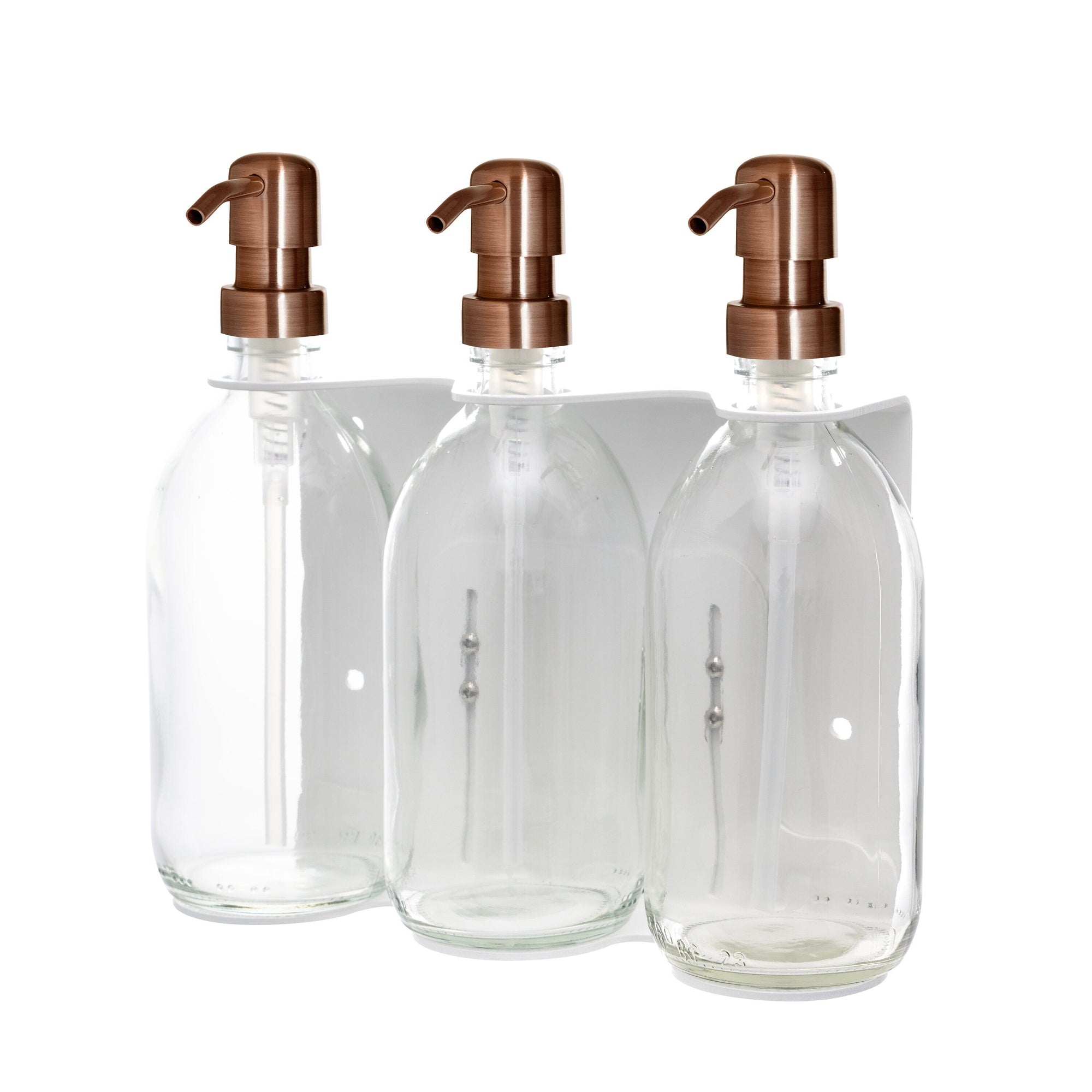 White Triple Wall Mounted Soap Dispenser  | S251575