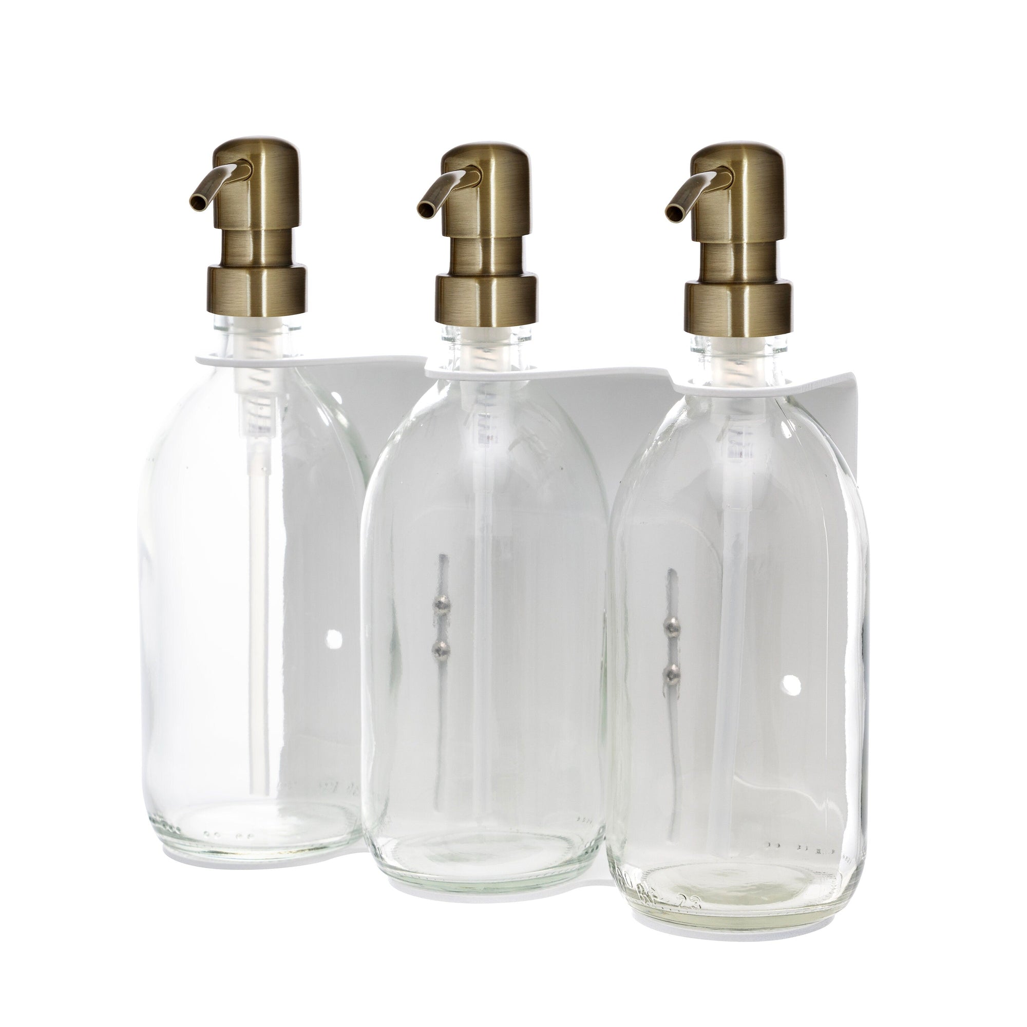 White Triple Wall Mounted Soap Dispenser  | S251575