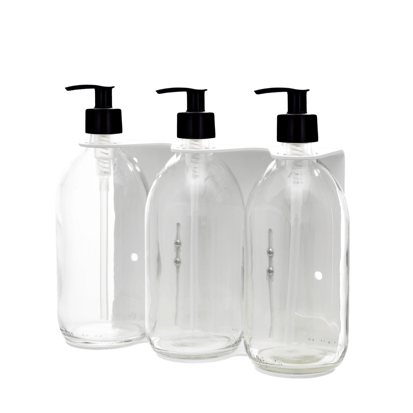 White Triple Wall Mounted Soap Dispenser  | S251575