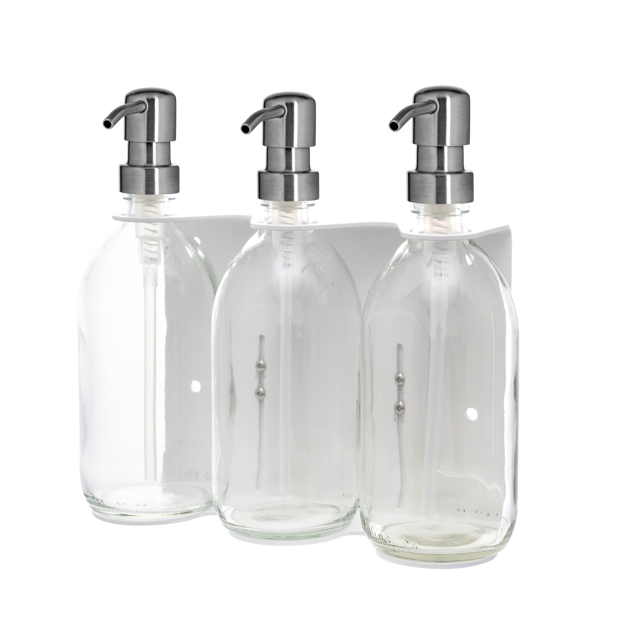 White Triple Wall Mounted Soap Dispenser  | S251575