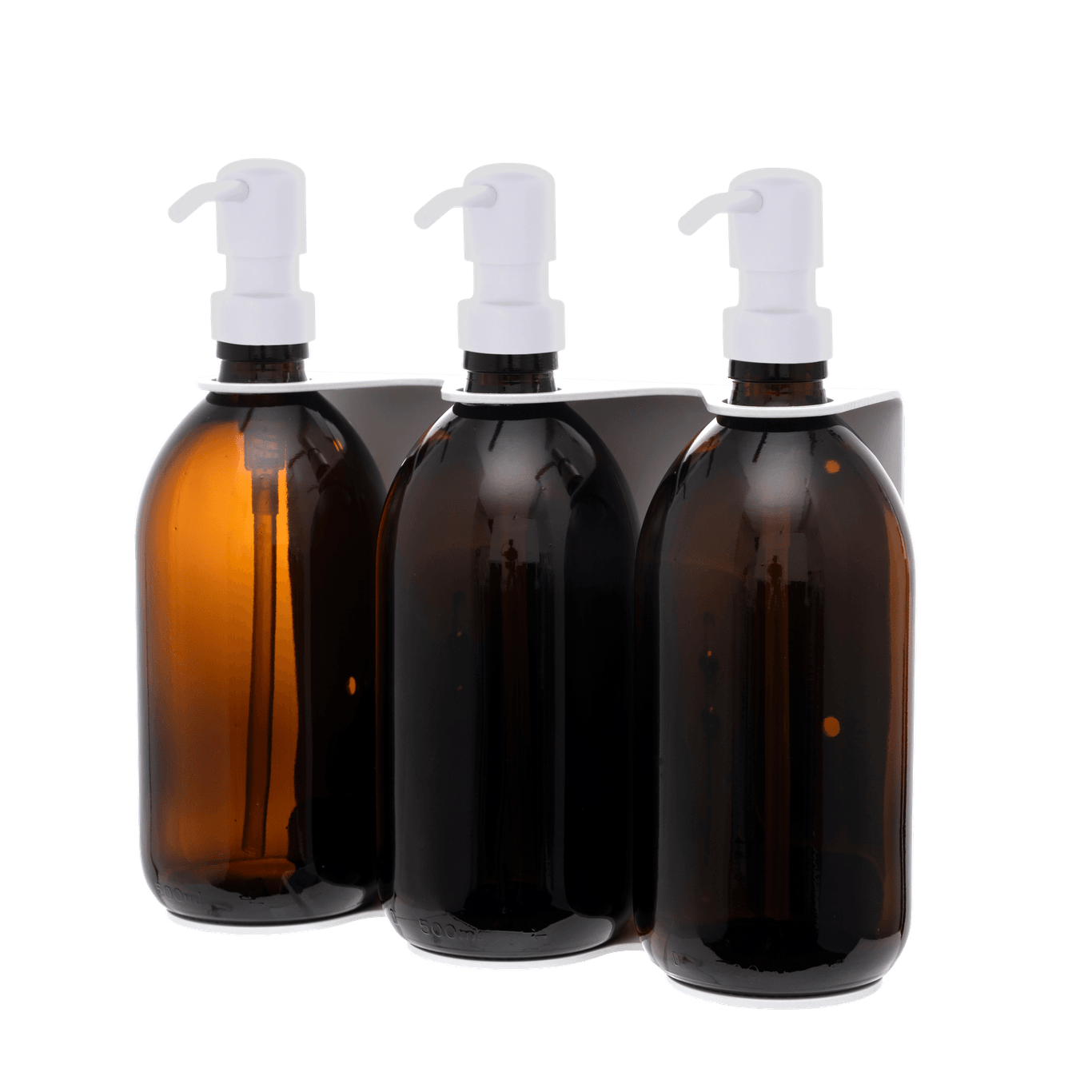 White Triple Wall Mounted Soap Dispenser  | S251575