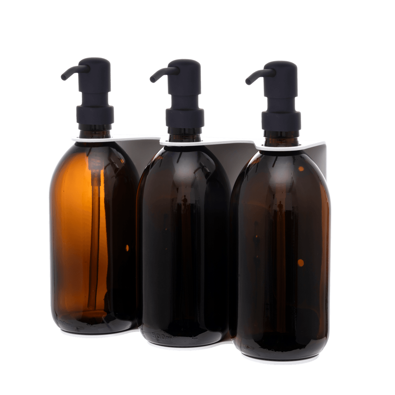 White Triple Wall Mounted Soap Dispenser  | S251575