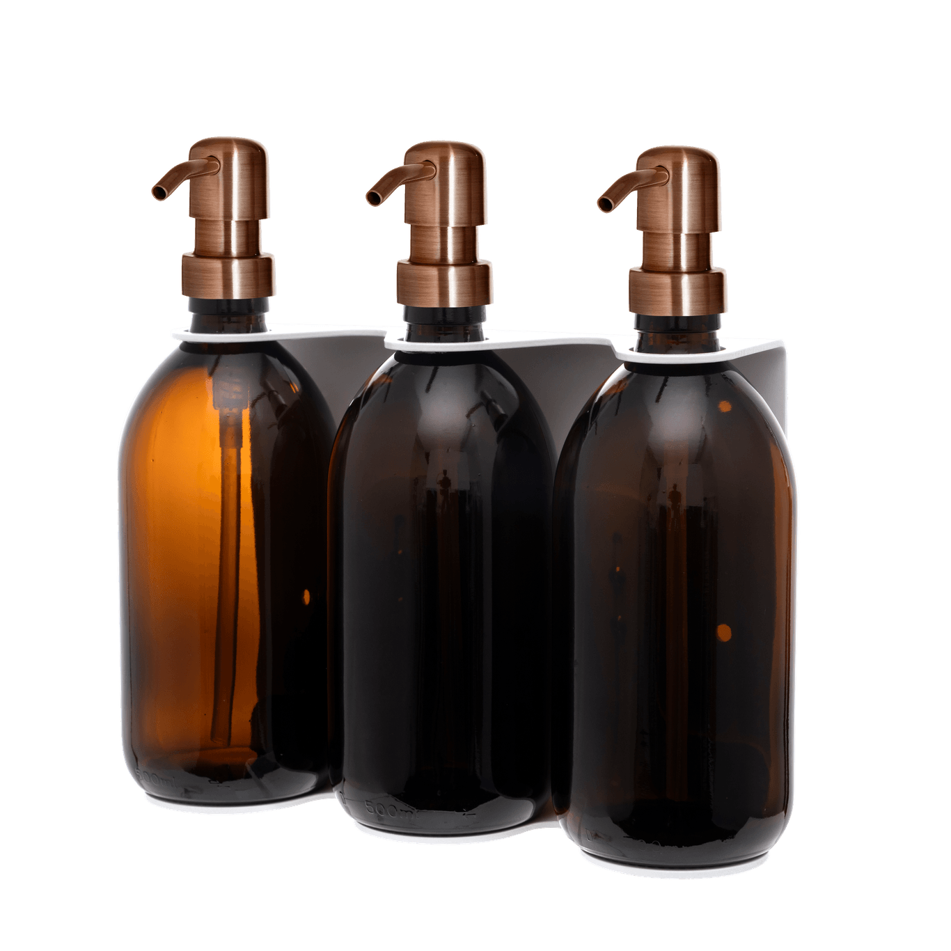 White Triple Wall Mounted Soap Dispenser  | S251575