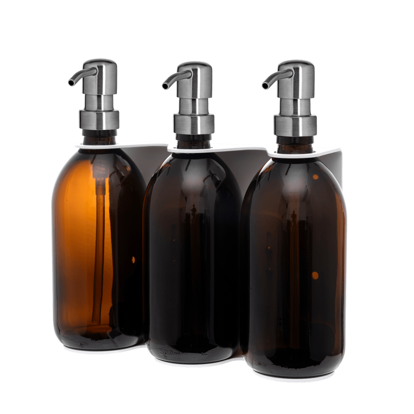 White Triple Wall Mounted Soap Dispenser  | S251575