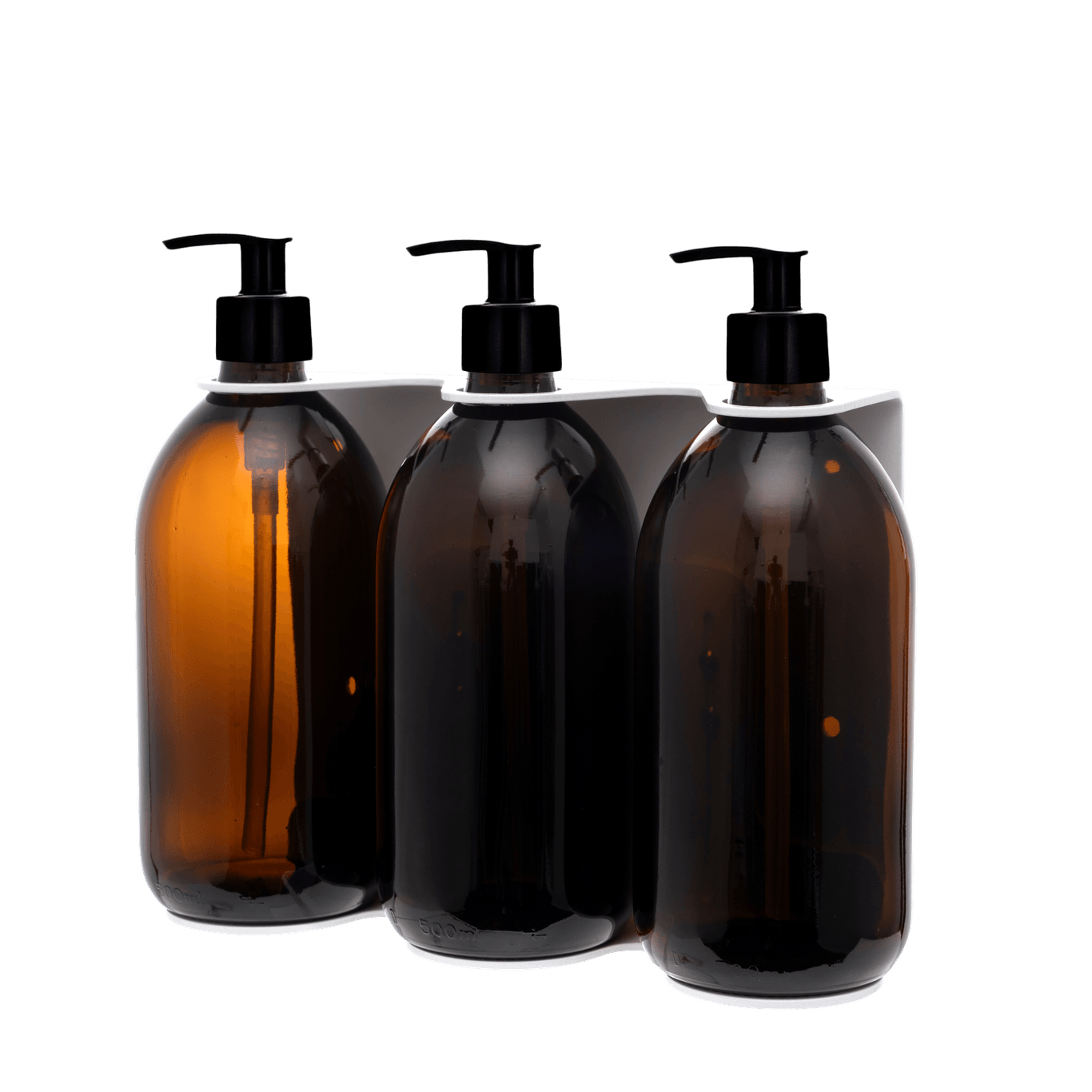 White Triple Wall Mounted Soap Dispenser  | S251575