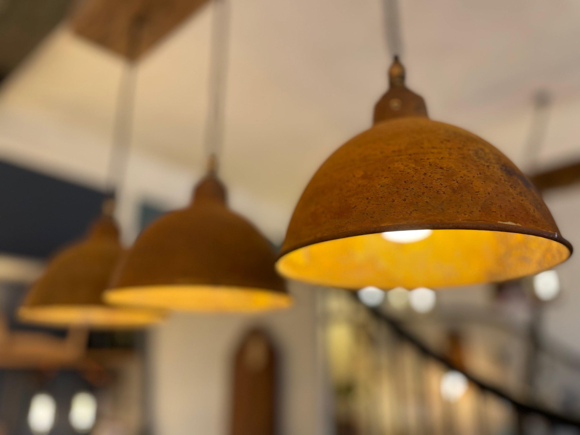 Oak Beam Light with Shades  | S251486