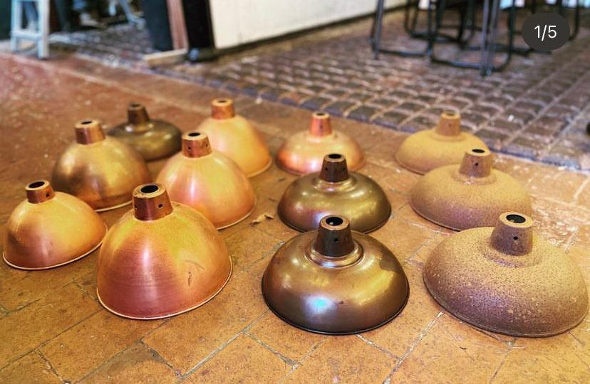 Oak Beam Light with Shades  | S251486