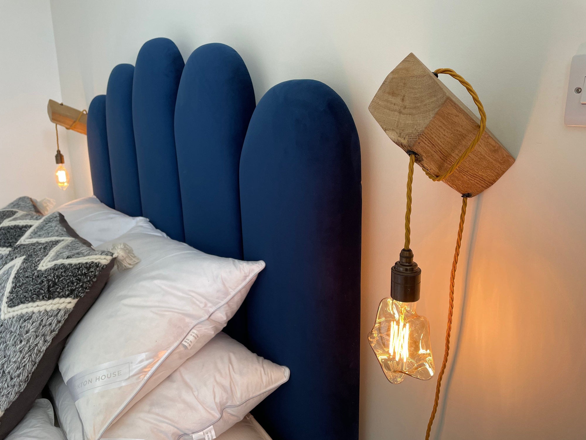 Wooden peg wall lights  | S251496